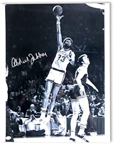 Kareem Abdul-Jabbar İmzalı İmzalı 16X20 Fotoğraf Bucks S / B Skyhook PSA AJ57554 - İmzalı NBA Fotoğrafları