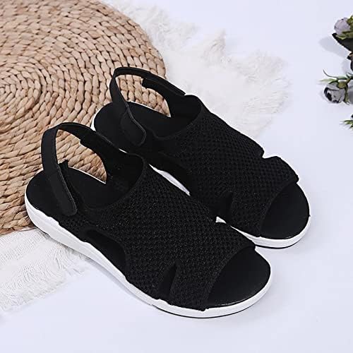 Kadınlar için yaz Sandalet rahat Hafif nefes Açık Parmaklı Plaj Sandalet Rahat Ajur Ayak Bileği Sapanlar Ayakkabı Ayakkabı
