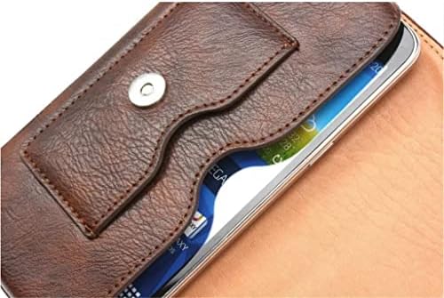 SDFGH deri kartlıklı cüzdan Kemer Klipsi Kılıfı Kılıf Bel Cüzdan Telefon bel Çantası Kemer Klipsi (Renk : E, Boyut: 5.5-6.2 inç)