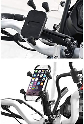 motosiklet için bıaonıu telefon tutucu Alüminyum alaşımlı Malzeme Sağlam ve dayanıklı İki U cıvata tabanı 360 ° Dönen Tüm Telefonlar