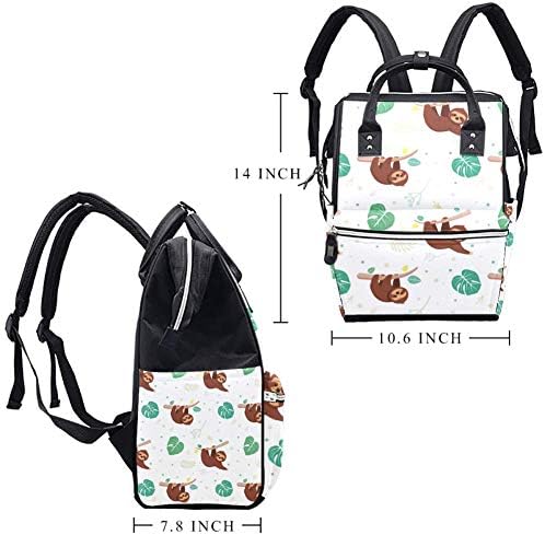 Tropikal yapraklar tembel bebek bezi çanta değiştirme çantası anne baba bebek bakımı için