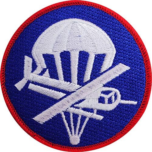 Amerika Birleşik Devletleri Ordusu Yamaç Paraşütü İşlemeli Yama, Dairesel Tam Renkli, Demir-On Yapıştırıcı ile