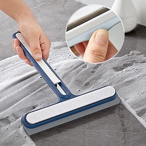 BEDRE Silecek, Çok Amaçlı pencere sileceği Silikon Bıçaklı Ayna Temizleyici Duş sileceği Temizleme Banyo Sileceği (Renk: Beyaz)