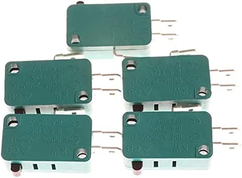 SHUBIAO Mikro Anahtarları Normalde Açık Yakın Limit Anahtarı KW7-0 15A 16A Mikro Anahtarı Toptan 5 adet/grup (Renk: OneColor)
