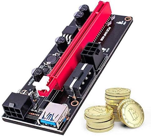 Konnektörler 60 cm PCI-E pcıe Yükseltici 009 Express 1X to16x Genişletici PCI E USB Yükseltici 009 S GPU Çift Adaptör Kartı SATA 15pin