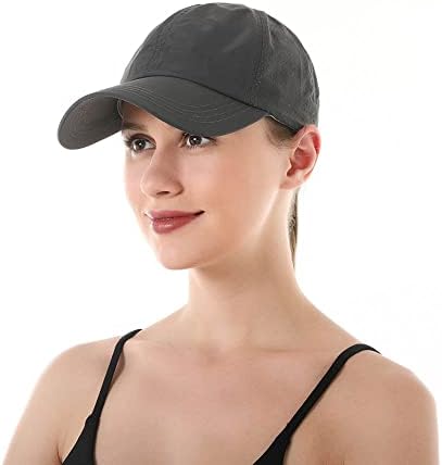 DOOVID beyzbol şapkası Kadın Yaz Örgü Spor Kap Criss Çapraz At Kuyruğu beyzbol şapkası