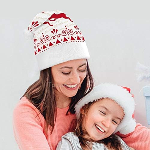 Noel Noel Baba Şapkası, Yetişkinler için Merry Christmas Noel Tatil Şapkası, Yeni Yıl Şenlikli Kostüm Tatil Partisi Etkinliği için