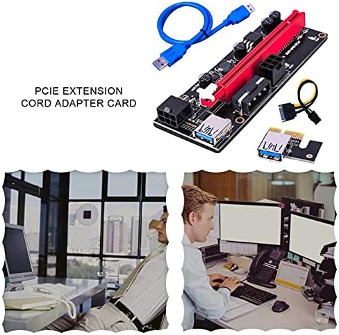 Konnektörler PCI-E PCIe Yükseltici 009 Express 1x 4X 8X 16x Genişletici PCI E Yükseltici USB 009 S GPU Çift 6pin Adaptör Kartı Sata