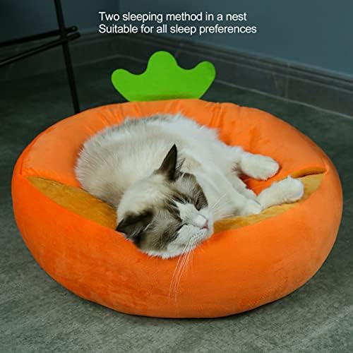 Shanrya Peluş Pet Uyku Tulumu, yarı Kapalı Kaymaz Çok Fonksiyonlu Yumuşak Kedi Sevimli Yavru için