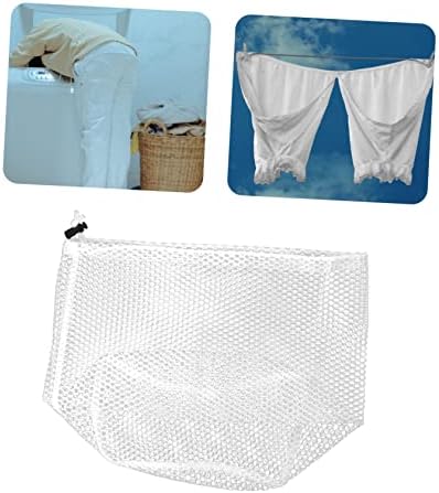 SOLUSTRE 5 adet İpli Ev Bluz Narin İç Çamaşırı Net Örgü Makinesi Yıkama Beyaz Giyim Clo Çanta Organize Beraberlik Depolama İç Çamaşırı