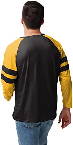 FOCO erkek NFL Takım Logosu Gömlek Uzun Kollu Henley