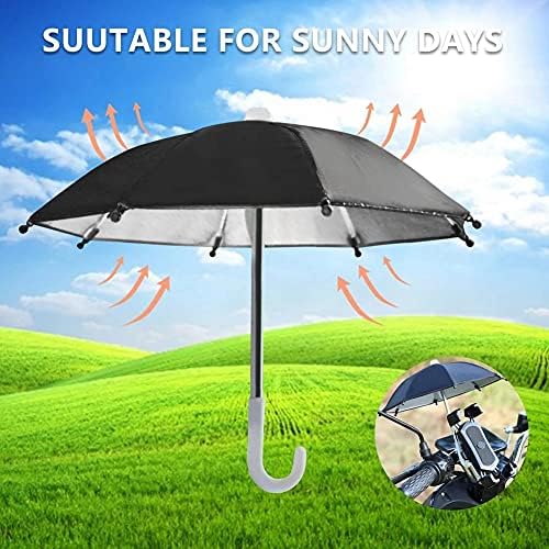 MoreChioce Mini Şemsiye cep telefonu, telefon tutucu Şemsiye Su Geçirmez UV Koruma Katlanır Şemsiye Sekiz Kemik Sağlam Güneşlik Tutucu
