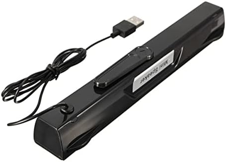 SOLUSTRE Subwoofer-Ses Soundbar Hoparlör Siyah Dizüstü Bilgisayar USB. Mini