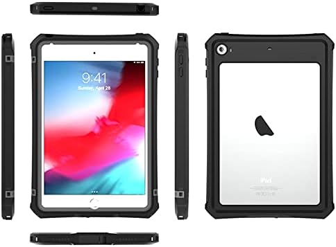 Ipad Mini 5th Nesil 7.9 2019/iPad Mini 4 2015 için su geçirmez Kılıf, IP68 Tam Vücut Koruması Dahili Ekran Koruyucu Sağlam Ağır Darbeye