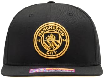 Fan Mürekkep Manchester City 'mum boya ayarlanabilir Snapback futbol şapka / kap / siyah