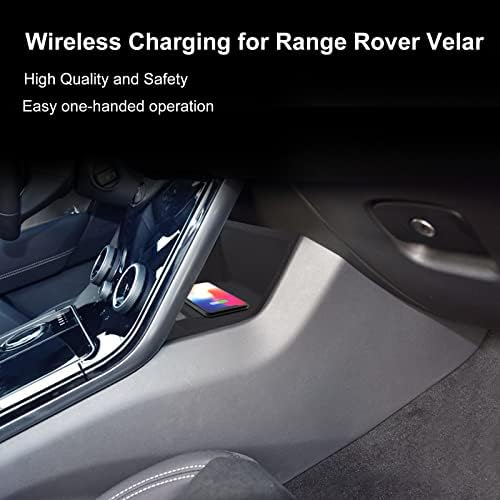 Asvegen Araç Telefonu Kablosuz Şarj Merkezi Konsol ıçin Land Rover Range Rover Velar 2017 2018 Şarj iPhone Android Akıllı Telefonlar