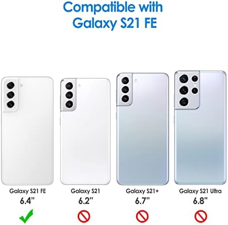JETech Slim Fit Kılıf ile Uyumlu Samsung Galaxy S21 FE 5G 6.4 İnç, ince Telefon Kapağı Şok Emme ve Karbon Fiber Tasarım (Siyah)