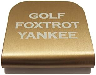 Moral Etiketleri Golf Foxtrot Yankee şapka tokası taktik yama kapaklar için