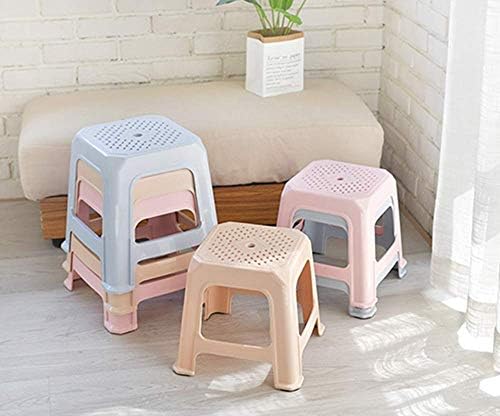 KMMK ev sandalyesi Tabure Katlanır Sandalye-Plastik Küçük Tabure, Kalınlaşmak Adım Dışkı, Kaymaz Duş banyo taburesi, Ev Ayakkabı Tabureleri,