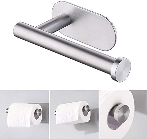 ZHENGGUİFANG Dayanıklı Paslanmaz Çelik Tuvalet Kağıdı Tutucu Duvar Montaj Banyo Doku Rulo Askı (Renk: Gümüş)