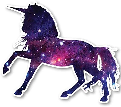 Unicorn Sticker Galaxy Çıkartmalar-Dizüstü Çıkartmalar-2.5 Vinil Çıkartması-Dizüstü Bilgisayar, Telefon, Tablet Vinil çıkartma S1240