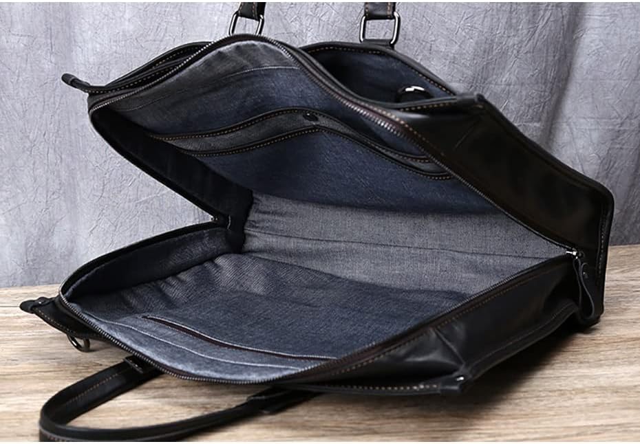 JFUYJK Rahat erkek Evrak Çantası Rahat erkek Çanta Büyük Kapasiteli omuzdan askili çanta için 15.6 laptop çantası
