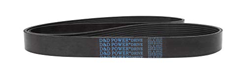 D & D PowerDrive 880L23 Poli V Kayış 23 Bant, Kauçuk