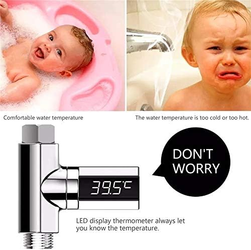 SAMAN Evrensel LED Ekran Su Duş Sıcaklık Ölçer Elektrik Banyo Mutfak Sıcaklık Monitörü Çocuklar Çocuklar için