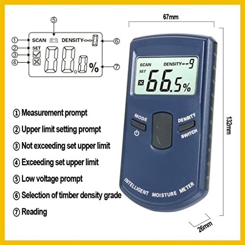 CXDTBH Endüktif Ahşap Kereste Nem Ölçer Higrometre Dijital Elektrik Test Cihazı ölçme aracı