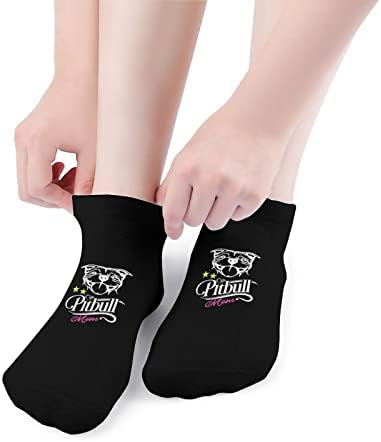 Pitbull Anne 5 Pairs Ayak Bileği Çorap Düşük Kesim Hafif Nefes Çorap Ekip Çorap No-Show Çorap Atletik