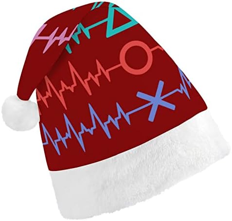 Oyun kalp atışı Noel Şapka Santa Şapka Komik Noel Şapka Tatil parti şapkaları Kadınlar / Erkekler için