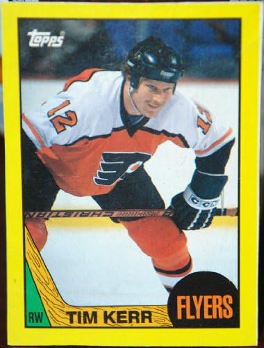 1987-88 Topps Tim Kerr B Philadelphia Flyers Kutu Altı NHL Hokey Kartı
