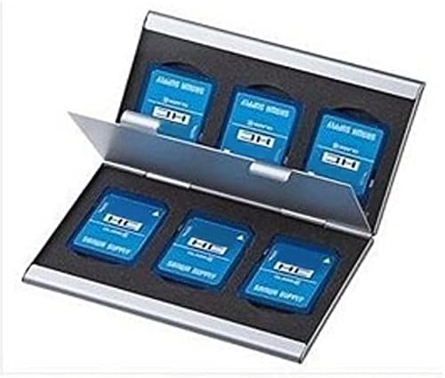 sd kart tutucu Yeni Alüminyum Alaşım EVA Alüminyum Mikro SD MMC TF Hafıza Kartı saklama kutusu Koruyucu Kılıf 6 Kart Taşınabilir SD