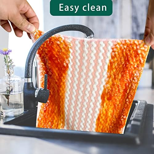 BEWDIO Yüksek Emici Mikrofiber Temizlik Bezi, Yeniden Kullanılabilir mikrofiber havlular Temizleme, Bulaşık Yıkamak için Mutfak Bulaşık