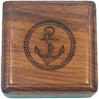 Stanley Londra Engravable Pusula Depolama/Sunum Kutusu ile Lazer Kazınmış Logosu (Kardinal Noktaları (Hiçbir Kişiselleştirme))