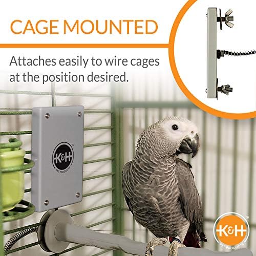 K & H Evcil Hayvan Ürünleri Snuggle-Up Kuş Isıtıcı, Muhabbet Kuşları veya Papağanlar gibi Küçük Egzotik Kuşlar için Kafesli Kuş Isıtıcı,