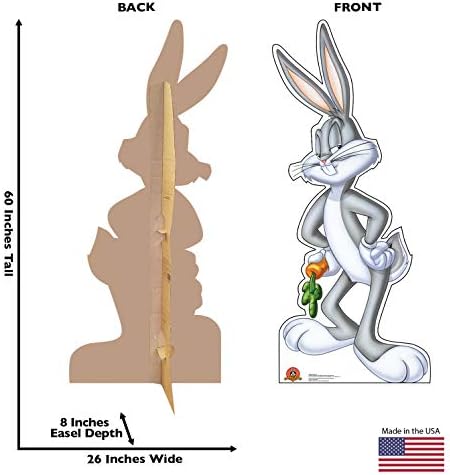 Gelişmiş Grafikler Bugs Bunny Yaşam Boyu Karton Kesme Standup-Looney Tunes