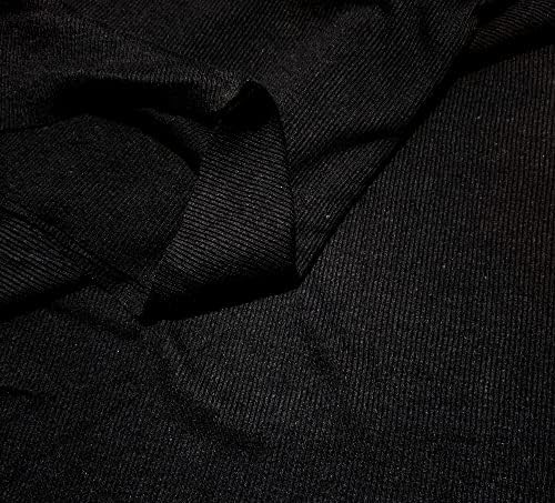 Bahçesinde tarafından Fabirc 2 * 2 Kaburga Çift Jersey Biraz Gerilebilir Orta Ağırlık Örgü Kumaş Siyah Renk için Konfeksiyon Yelek