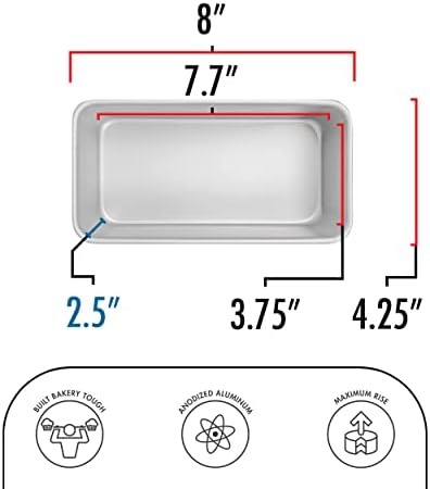 Yağ Daddio'nun PIP-6QTSET Anodize Alüminyum Düdüklü Tencere Bakeware 4 Parçalı Set, 6 Quart Modelleri