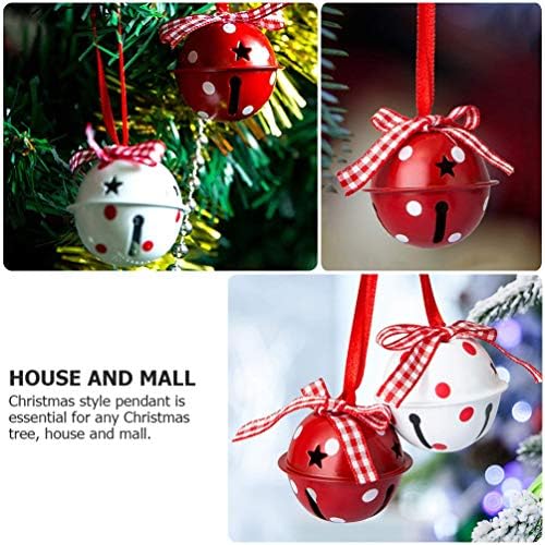 ABOOFAN Christmas Jingle Bell Ornaments: Yıldız Kesikli 36 ADET Zanaat Çanları Noel Ağacı Asılı Süslemeleri Tatil Partisi İyilik Malzemeleri