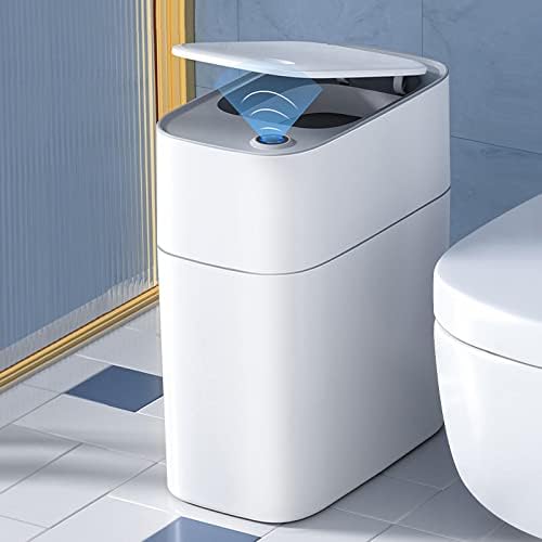 NUOPAİPLUS Akıllı sensörlü çöp kovası Can, Banyo otomatik sensörlü çöp kovası Can Akıllı Ev,Otomatik Torbalama Akıllı çöp tenekesi
