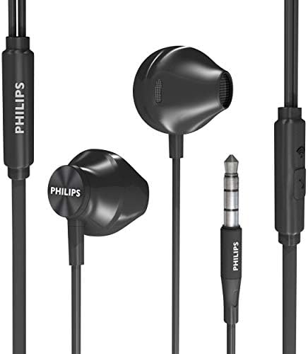 PHİLİPS Mikrofonlu Kablolu Kulaklıklar-Ergonomik Konfor-Cep Telefonları için Mikrofonlu Kulak İçi Kulaklıklar, Bas Net Sesli Mikrofonlu