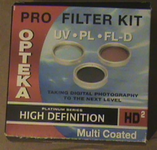 Optika 62mm Pro filtre kiti UV PL FL-D Yüksek Çözünürlüklü HD2 Çok Kaplamalı (3 lens seti ve bir deri kılıf) dijital Fotoğraf / Video