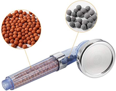 Filtrelenmiş Duş Başlığı için Filtrasyon Taş Boncuk Topları-Suyu Arıtmak için Mineral Taş Filtre (Kırmızı Beyaz Gri)