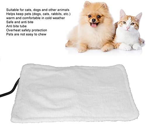 Fafeicy 10 W 5 V Pet ısıtmalı yatak USB Arayüzü Elektrikli Bite Dayanıklı Pet isıtma pedi Termostatik Tasarım Köpekler Kediler için