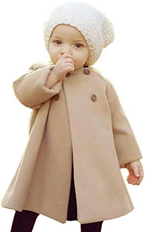 SWNONE Bebek Mont Bahar Güz Çocuk Bebek Kız Pelerin Düğmesi Ceket Elbise Bebek Dış Giyim Giyim