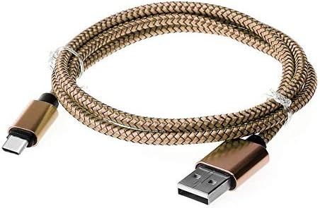 shlutesoy USB C Tipi Kablo,1/2 / 3m Hızlı veri şarj cihazı C Tipi USB samsung için şarj kablosu Galaxy S8 A5 A7 Altın 1 Metre