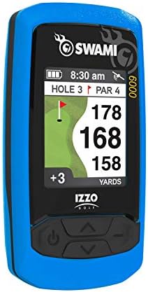 Izzo Swami 6000 Elde Taşınabilir Golf GPS 38.000 Parkur Haritası ve Skor Tutucusu ile Suya Dayanıklı Renkli Ekran
