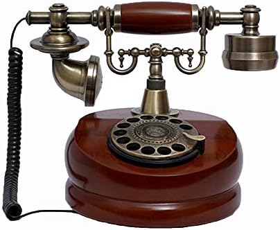 Retro Eski Moda Telefon Avrupa Antika Telefon Döner Hatlı Telefonlar Retro Sabit Masa Telefonu, Ev ve Dekor için Kablolu Telefon Döner