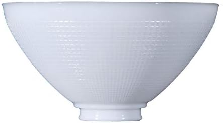 B & P Lamba 10 İnç Çap I. E. S Tarzı Beyaz Opal Cam Reflektör Gölge Waffle Desenli Cam Zemin Lambaları ve Moğol Soketleri